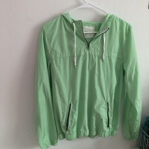 MINT GREEN QUARTER ZIP WINDBREAKER